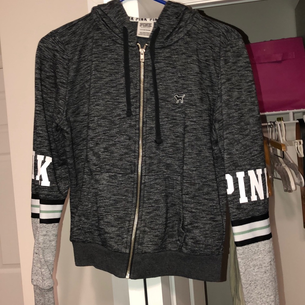 Zip up pink jacket